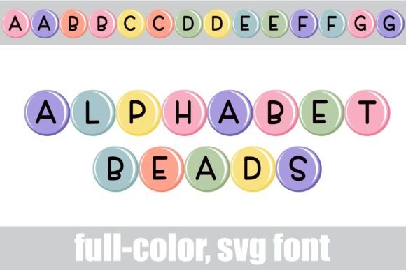 Alphabet Beads Font for Modern Web Design