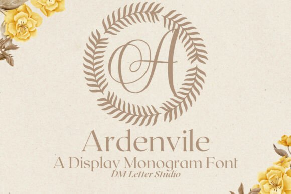 Ardenvile Monogram Font for Elegant Branding and Professional Design