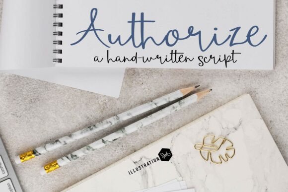 Authorize: A Hand-Crafted Script Font for Editorial Design