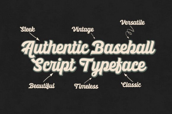 Ballpark Beauty: A Script Font for Baseball-Inspired Branding