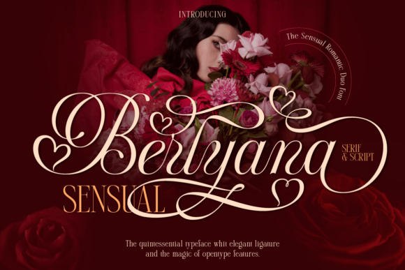 Berlyana Sensual: A Romantic Typeface for Elegant Editorial Design