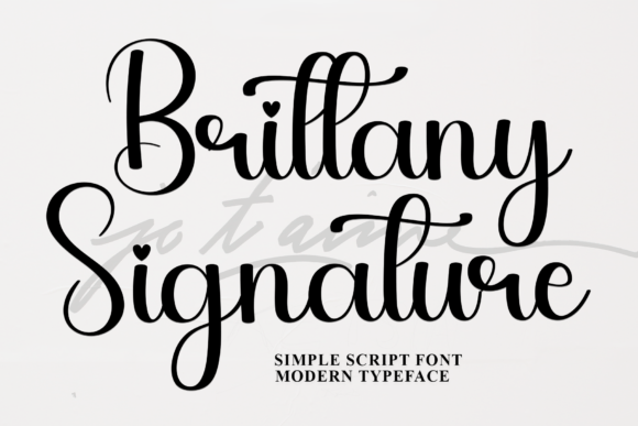 Brittany Signature Font for Festive Web Design
