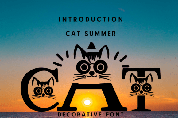 Cat Summer: A Decorative Font for Creative Content