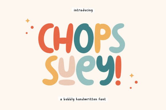 Chops Suey: A Playful Font for Vibrant Campaigns
