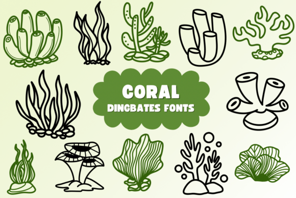 Coral Font for Natural Creativity and Handmade Projects