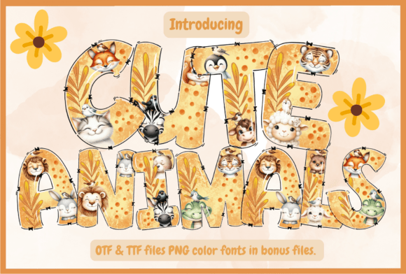 Cute Animals Font Adds Playful Charm to Editorial Design