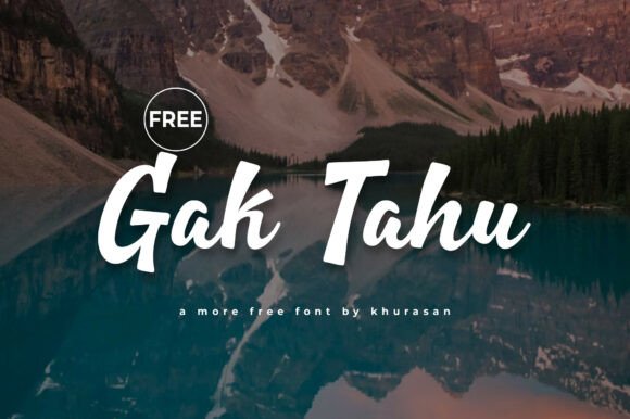 Gak Tahu Font for Modern Editorial Design