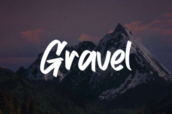 Gravel Font: Elevate Your Brand with a Dynamic Script Typeface