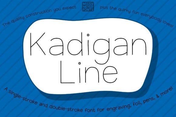 Kadigan Line: A Fun, Hand-Crafted Sans Serif Font for Creative Projects