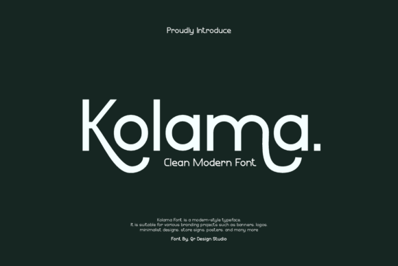 Kolama Clean Modern Font for Professional Branding