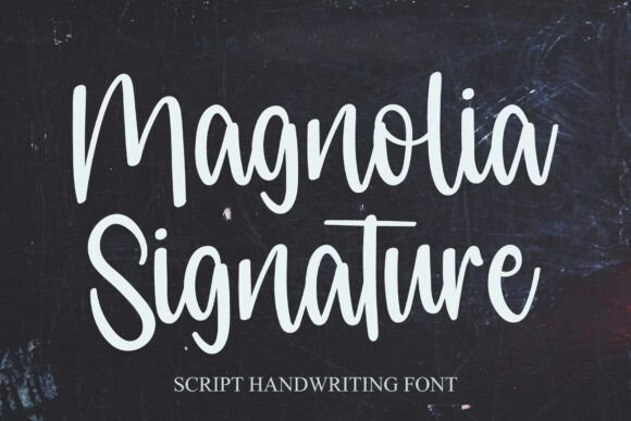 Magnolia Signature: A Sophisticated Script Font for Branding