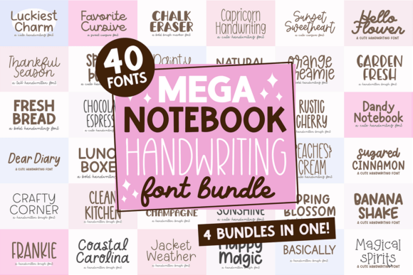 Mega Notebook Handwriting Bundle for Digital Creativity