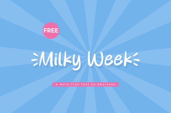 Milky Week Font for Modern Branding and Creative Projects