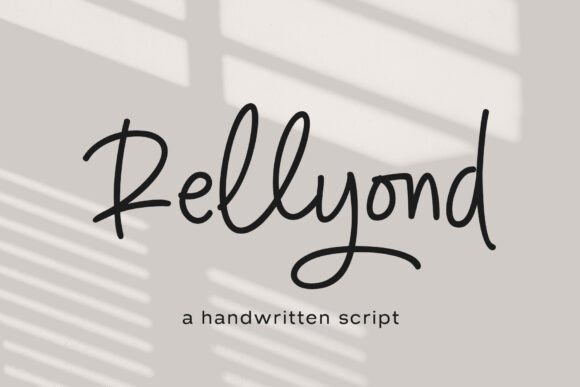 Rellyond: A Modern Script Font for Digital Branding