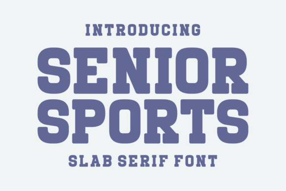 Senior Sports: A Striking Slab Serif Font for Bold Branding