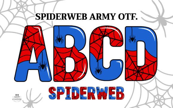 Spiderweb Army: A Mystical Font for Creative Branding