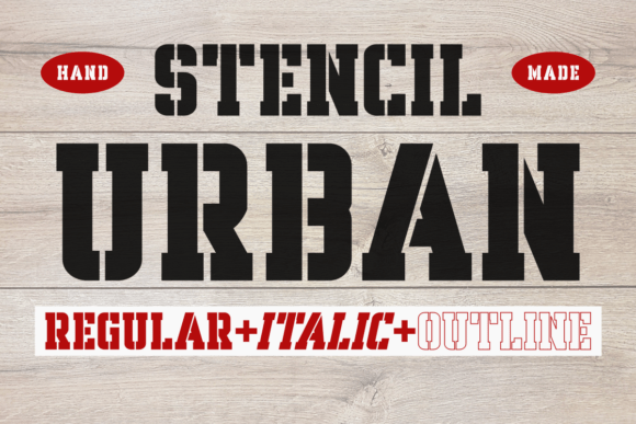 Stencil Urban Font for Modern Editorial Design