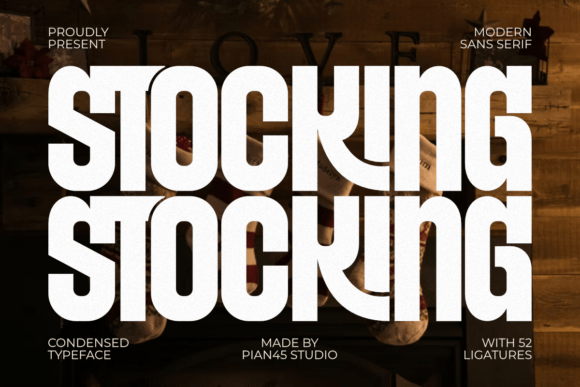 Stocking Font for Holiday and Seasonal Campaigns