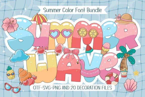 Summer Wave Font for Summer-Themed Creations