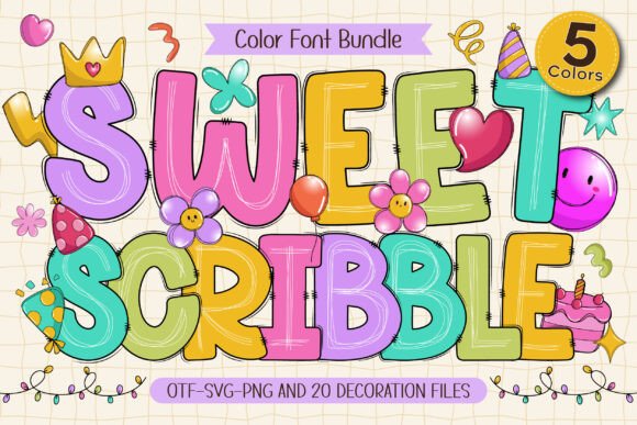 Sweet Scribble: A Playful Font for Creative Projects