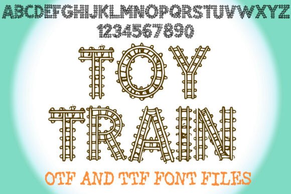 Toy Train Font for a Playful and Nostalgic Brand Look