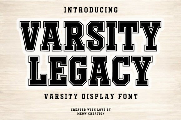Varsity Legacy Font for Bold Handmade Creations