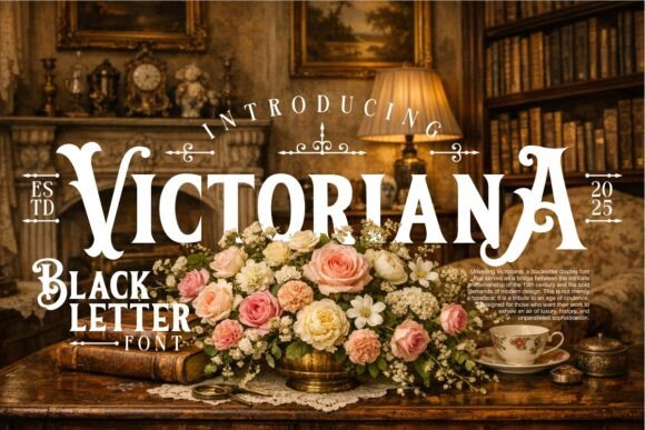 Victoriana Font for Timeless Handmade Design