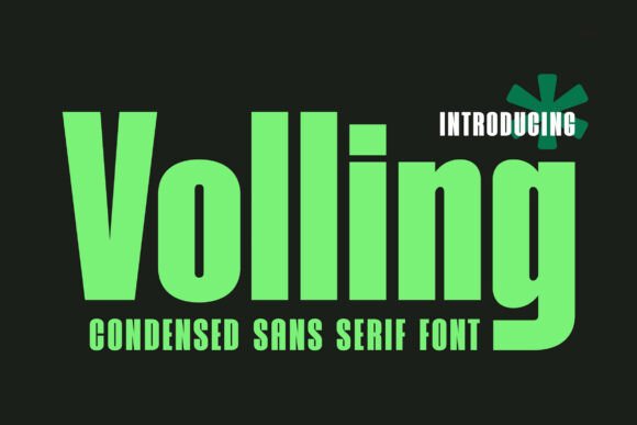 Volling: A Modern Sans Serif Font for Professional Branding