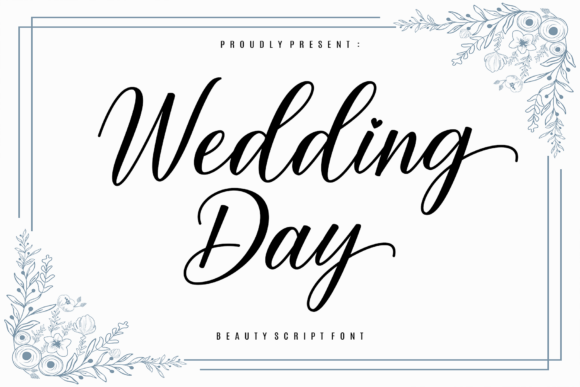 Wedding Day Script Font for Handmade Creations