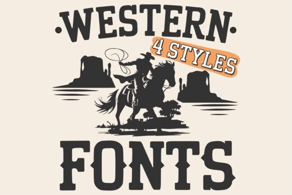 Western Rodeo Bundle: A Bold Font for Modern Web Design